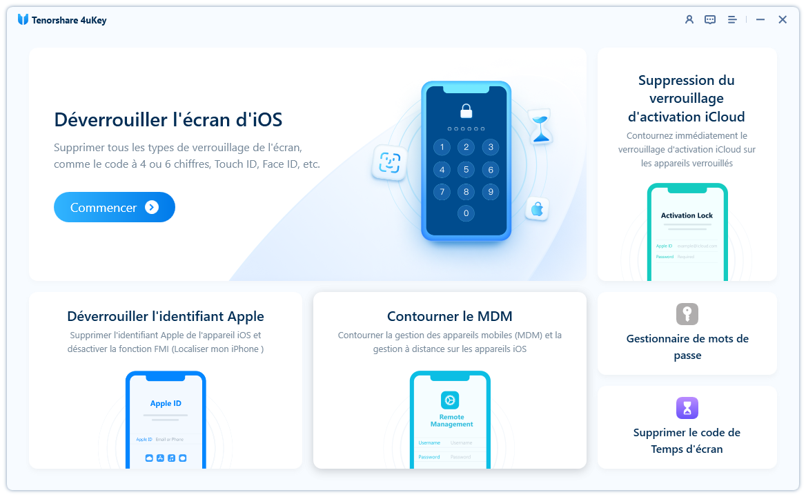 déverrouiller iphone sans code - 4ukey