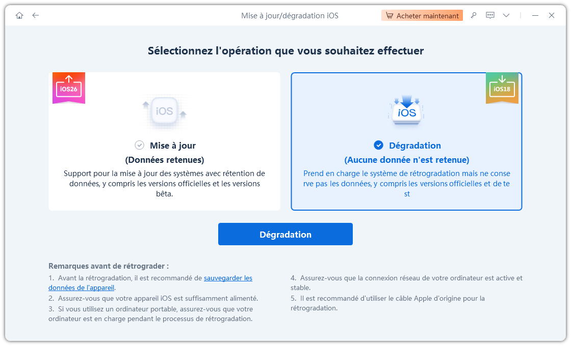 réparer avec succès