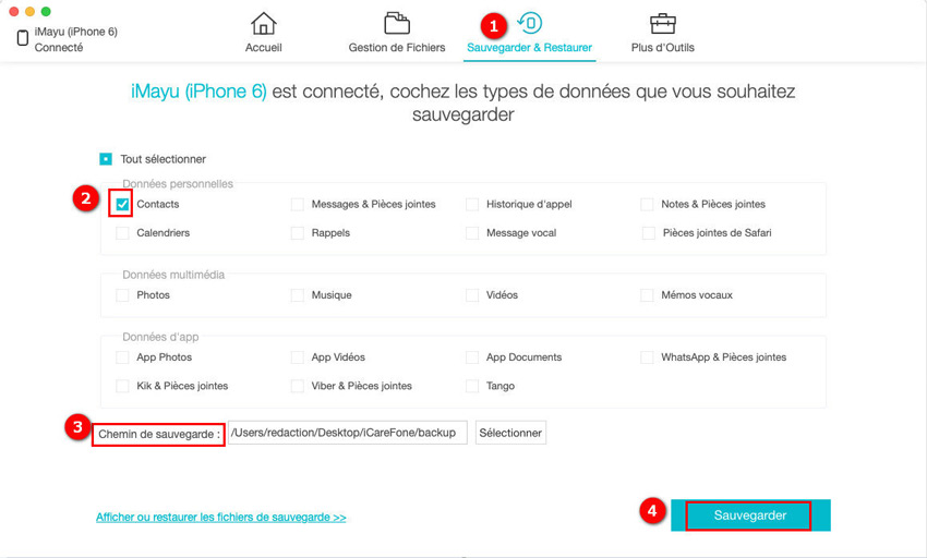 transferer contact iphone vers pc gratuit